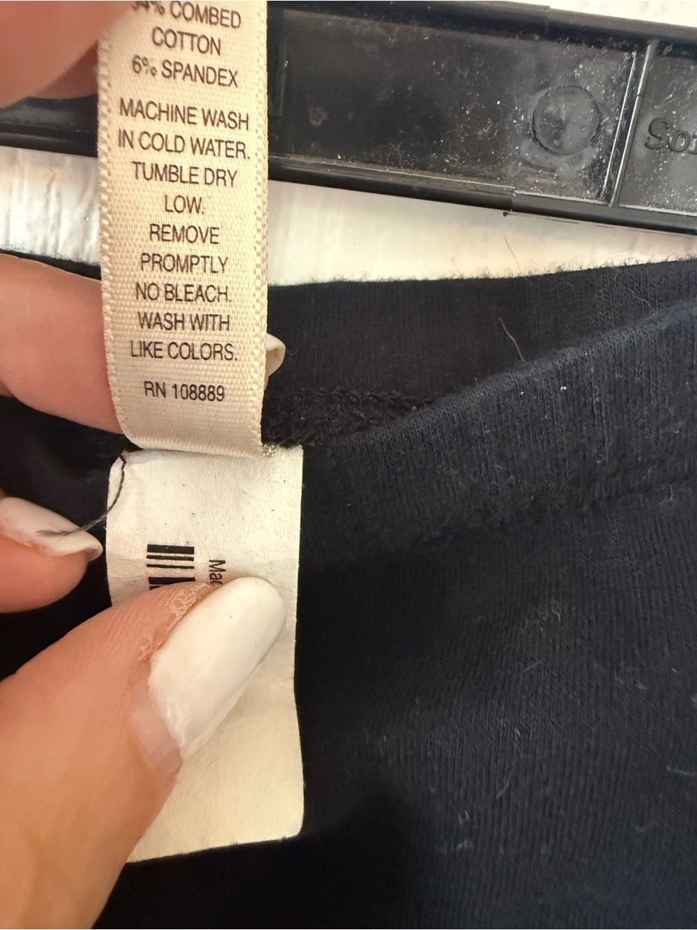 Necessitees Color Block Tiered Skirt Black Gray Size L Made in USA - Picture 6 of 10